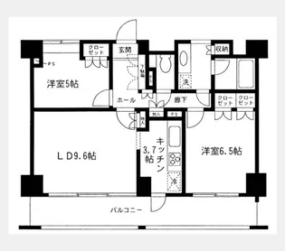 幕張ベイタウンマリンフォート【5階】の間取り