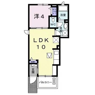 エレガントII【1階】の間取り