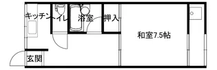 中村アパート【1階】の間取り