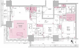 Brillia Tower 浜離宮【23階】の間取り