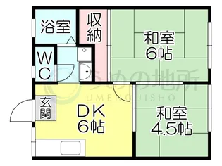 たなかハイツ【2階】の間取り