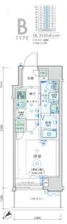 リヴシティ横濱末吉町【2階】の間取り