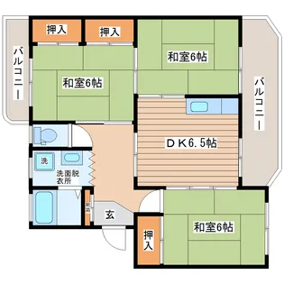 コーポあいはら【3階】の間取り