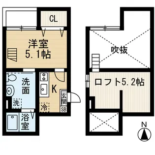 K’sハイツ【1階】の間取り
