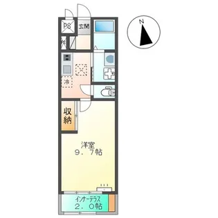 シャリス大津【1階】の間取り
