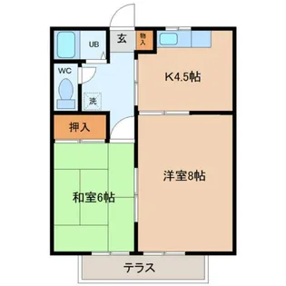 エポックハウス【1階】の間取り