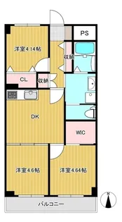 お花茶屋スカイマンション【1階】の間取り