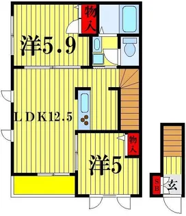 ガーデンコート富士見台【2階】の間取り