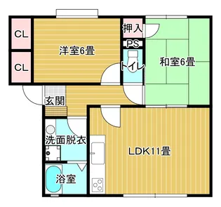 セフィーロ多布施【1階】の間取り