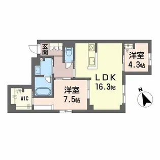 Casa Regio【1階】の間取り
