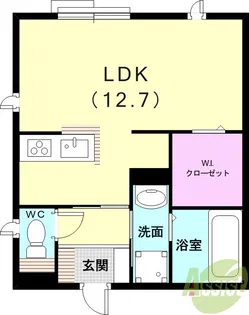 サンティア【1階】の間取り