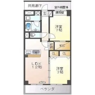 ルミナスパレス刈谷【2階】の間取り