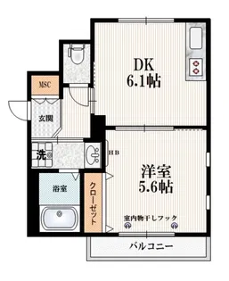 ディアフィールドみやぎ野【3階】の間取り