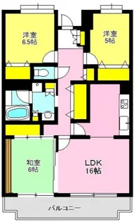 パークヒルズ・ツルベA棟【2階】の間取り