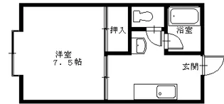 GALLYII号館【1階】の間取り