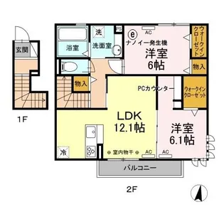メゾンイナバ・T【2階】の間取り