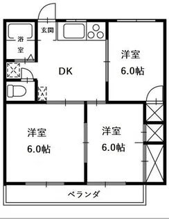 コーポ菊地【2階】の間取り