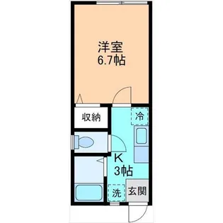 クランベール【1階】の間取り