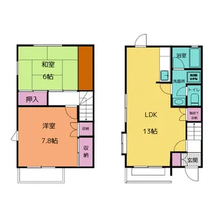 愛知県豊橋市馬見塚町【一戸建】の間取り