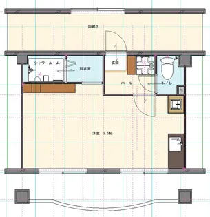 habitat(ハビタ)【3階】の間取り