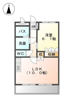 サンヴェール皆春【2階】の間取り