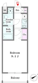HAYAKAWA CORT annex ハヤカワコートアネックス【2階】の間取り