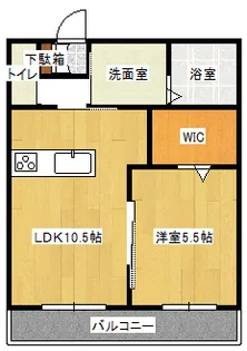 ルミナーレB棟【1階】の間取り