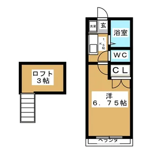 セラヴィ福室A【1階】の間取り