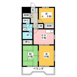 露木ビル第2【3階】の間取り