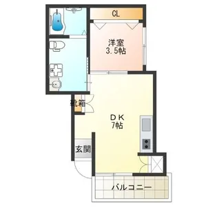 セントラルTAMADE88【3階】の間取り