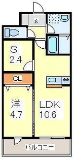 グランシルク【4階】の間取り