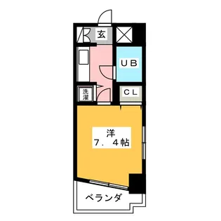 ライオンズマンション橦木【2階】の間取り