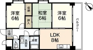 エソール龍本【8階】の間取り