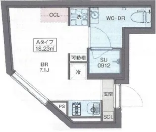 1Kの間取り画像