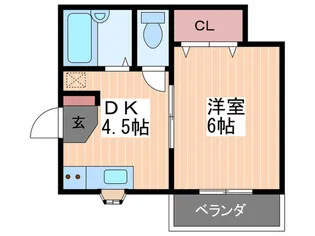 パルコ中央北棟【2階】の間取り