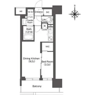 コンフォリア新大阪宮原Q【8階】の間取り