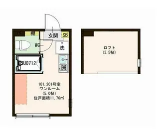 ハーモニーテラス・エスポワール南小岩【1階】の間取り