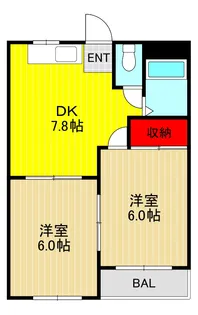 栄和グリーンマンション【1階】の間取り