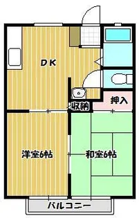ニューサンシティB棟【2階】の間取り