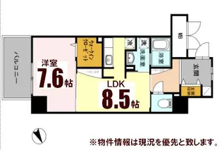 RYUO HILLS【1階】の間取り