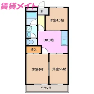 コスモス【1階】の間取り