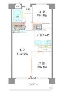 エマーレ南浦和【3階】の間取り