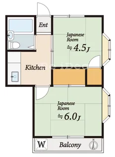 第一奥住コーポ【2階】の間取り
