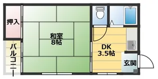 浜町ハイツ【3階】の間取り