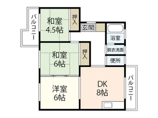 栄マンション【4階】の間取り