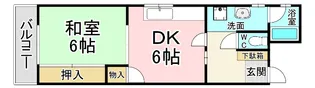 ルミエールKYI【4階】の間取り