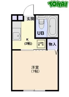 コーポしもむら【2階】の間取り