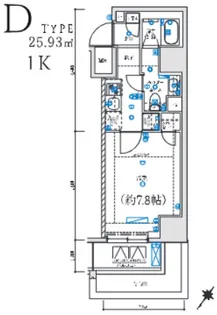 レグゼ 横濱関内【3階】の間取り
