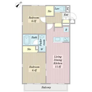 Avesisふじみ野【3階】の間取り