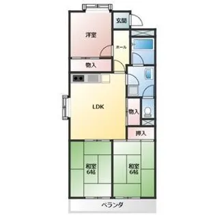 3LDKの間取り画像